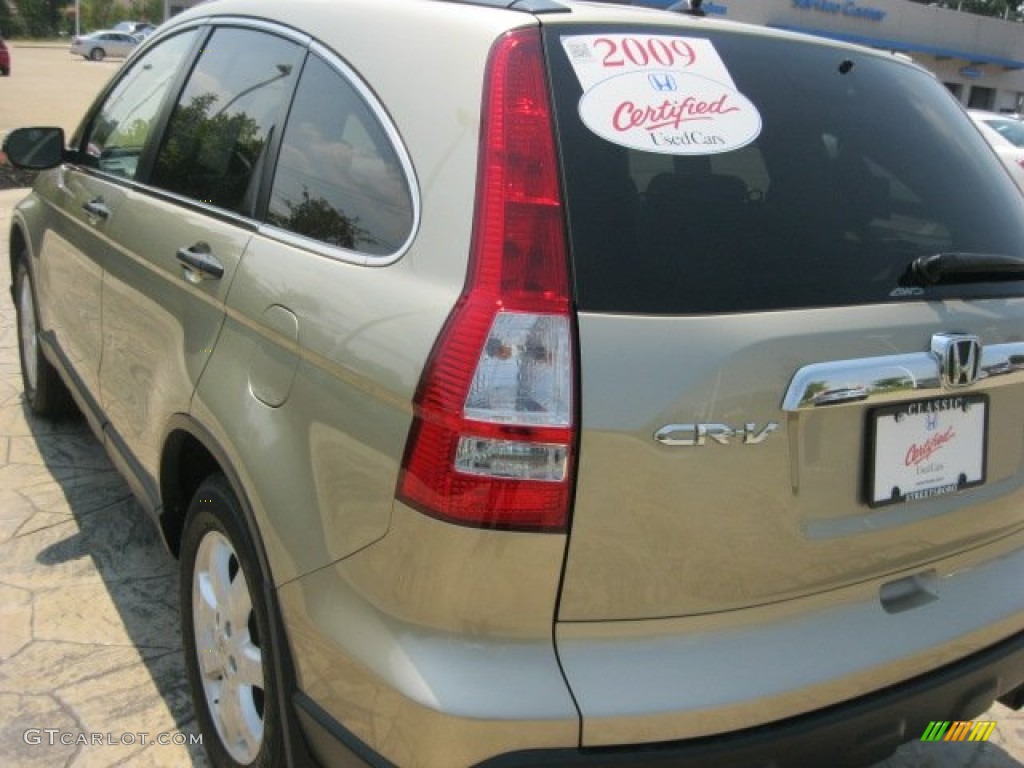 2009 CR-V EX 4WD - Borrego Beige Metallic / Ivory photo #6