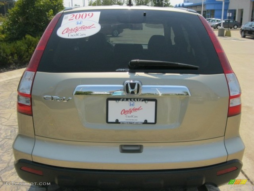 2009 CR-V EX 4WD - Borrego Beige Metallic / Ivory photo #7