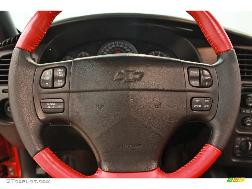 2000 Chevrolet Monte Carlo Limited Edition Pace Car SS Red/Ebony Steering Wheel Photo #68952387