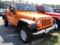 2012 Crush Orange Jeep Wrangler Unlimited Sport 4x4  photo #1