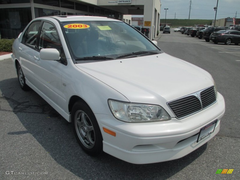 2003 Lancer OZ Rally - Diamond White Pearl / Black photo #7