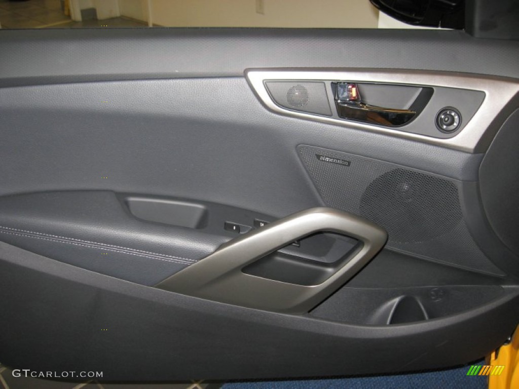 2013 Hyundai Veloster Standard Veloster Model Black Door Panel Photo #68954660