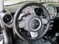 Punch Carbon Black Leather 2009 Mini Cooper S Clubman Steering Wheel