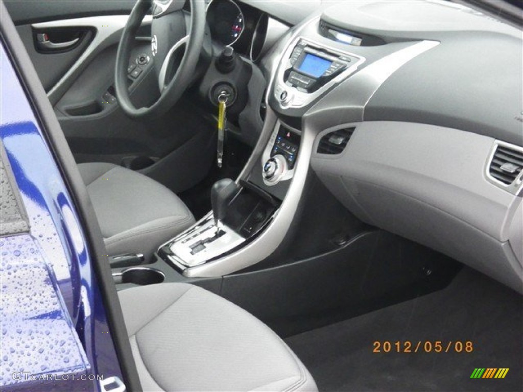 2012 Elantra GLS - Indigo Night Blue / Gray photo #14