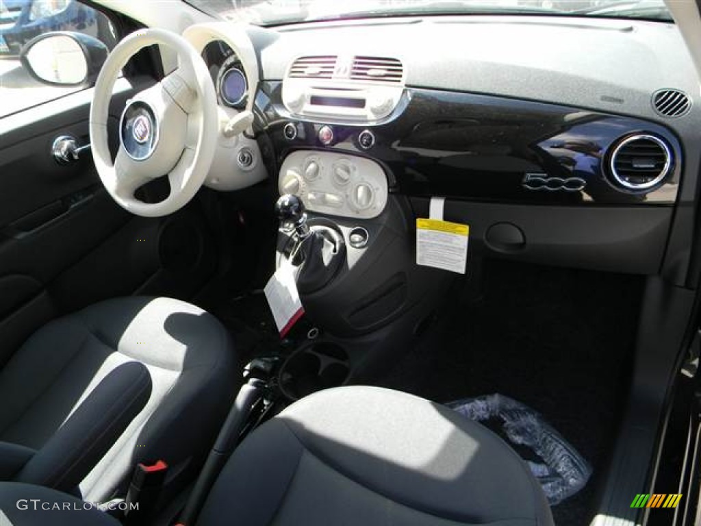 2012 Fiat 500 Pop Tessuto Grigio/Avorio (Grey/Ivory) Dashboard Photo #68958989