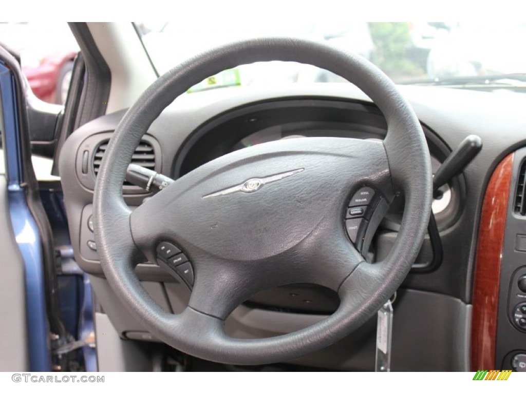 2007 Chrysler Town & Country LX Medium Slate Gray Steering Wheel Photo #68960720