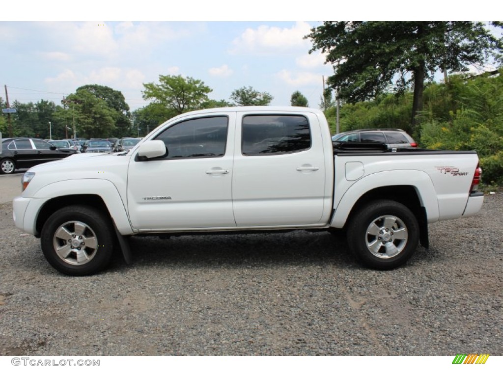 2010 Tacoma V6 SR5 TRD Sport Double Cab 4x4 - Super White / Graphite photo #1