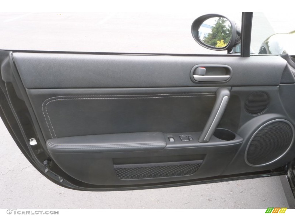 2010 Mazda MX-5 Miata Grand Touring Hard Top Roadster Black Door Panel Photo #68962193