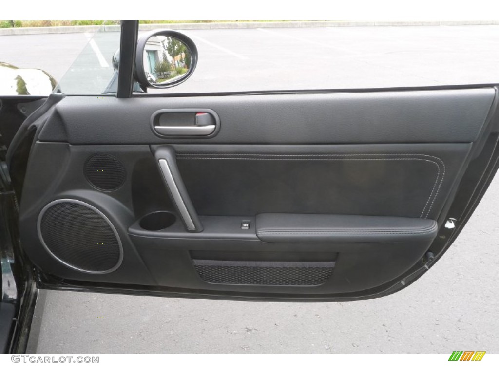 2010 Mazda MX-5 Miata Grand Touring Hard Top Roadster Black Door Panel Photo #68962217