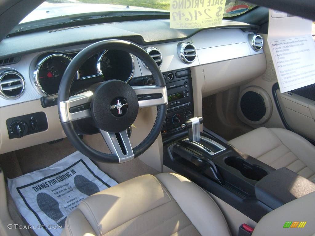 2007 Mustang GT Premium Convertible - Performance White / Medium Parchment photo #19