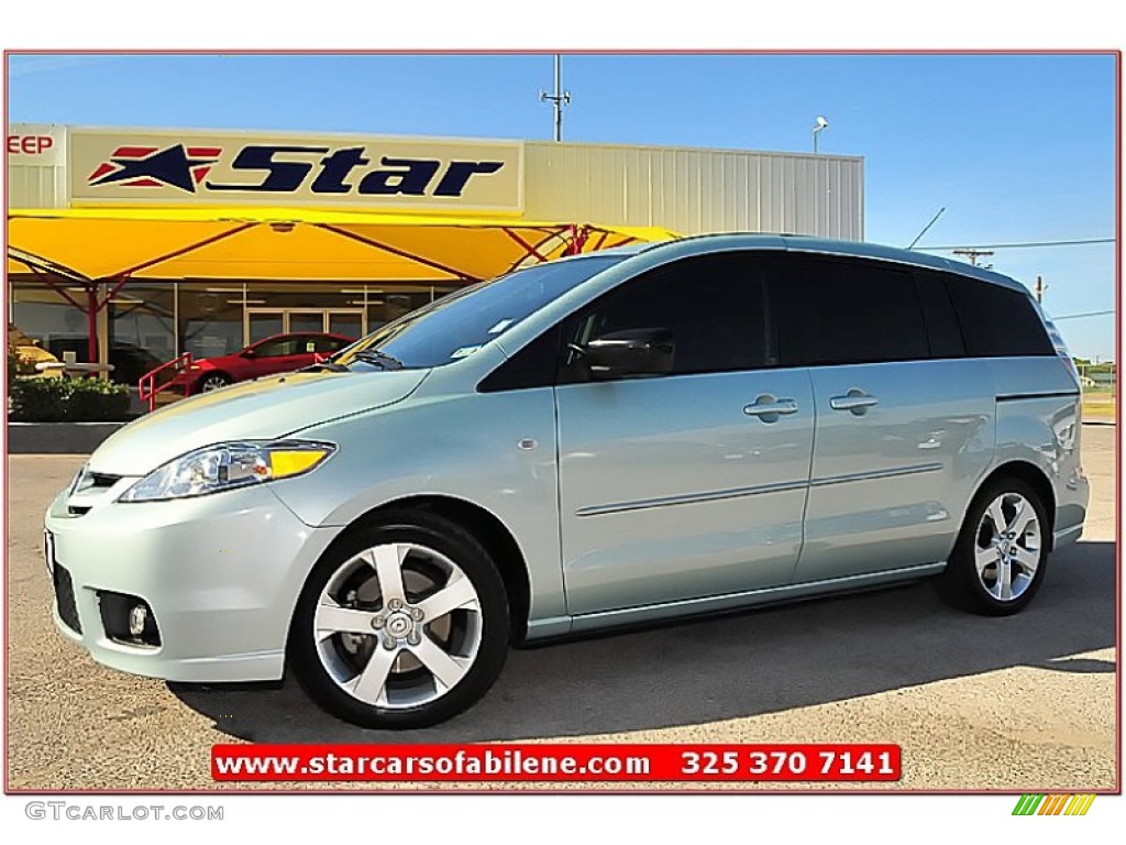 2007 MAZDA5 Sport - Stellar Greensilver Metallic / Black photo #1