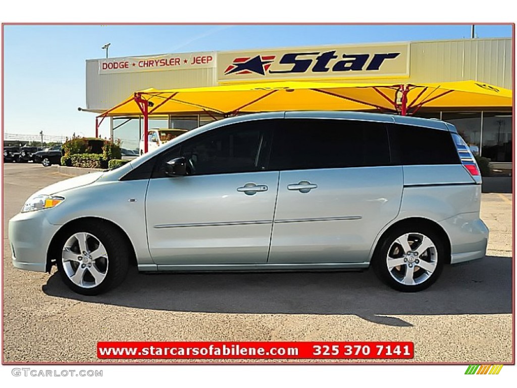 2007 MAZDA5 Sport - Stellar Greensilver Metallic / Black photo #2