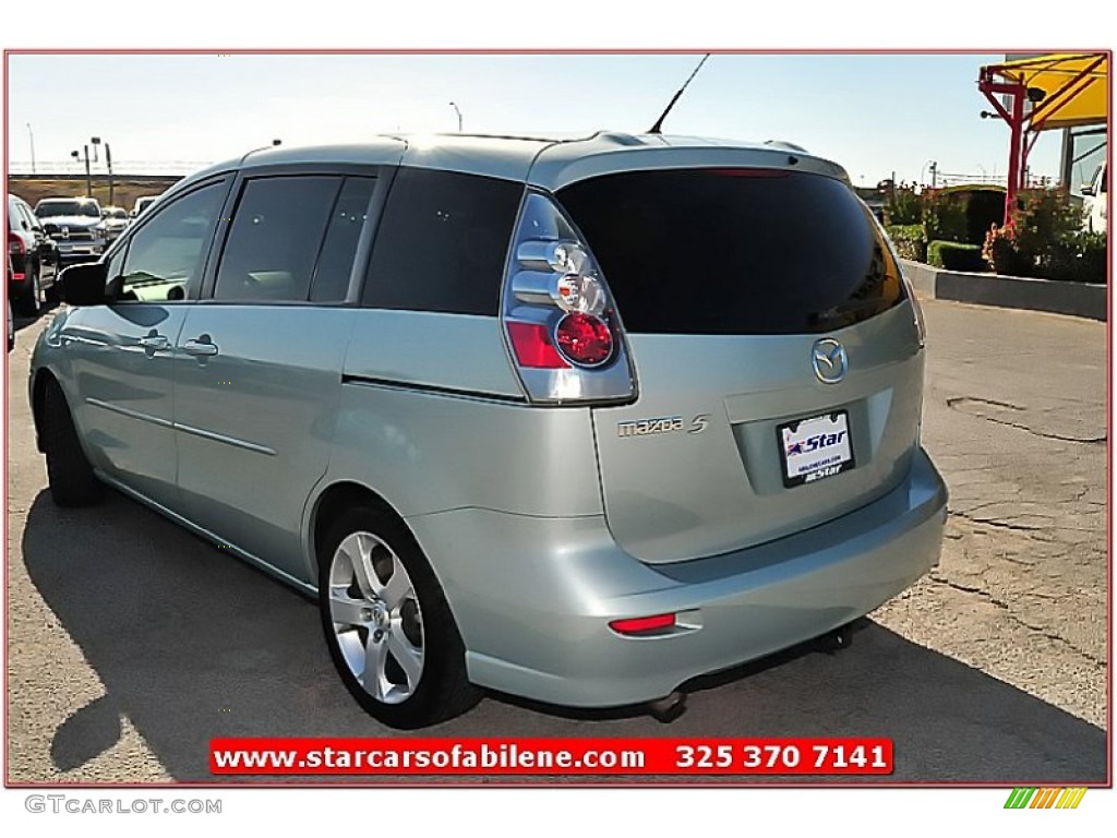 2007 MAZDA5 Sport - Stellar Greensilver Metallic / Black photo #3