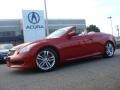 2009 Vibrant Red Infiniti G 37 Convertible  photo #2