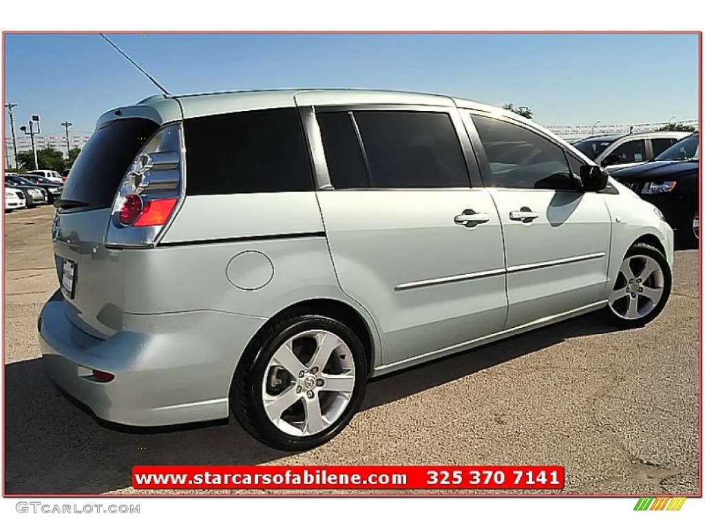 2007 MAZDA5 Sport - Stellar Greensilver Metallic / Black photo #7