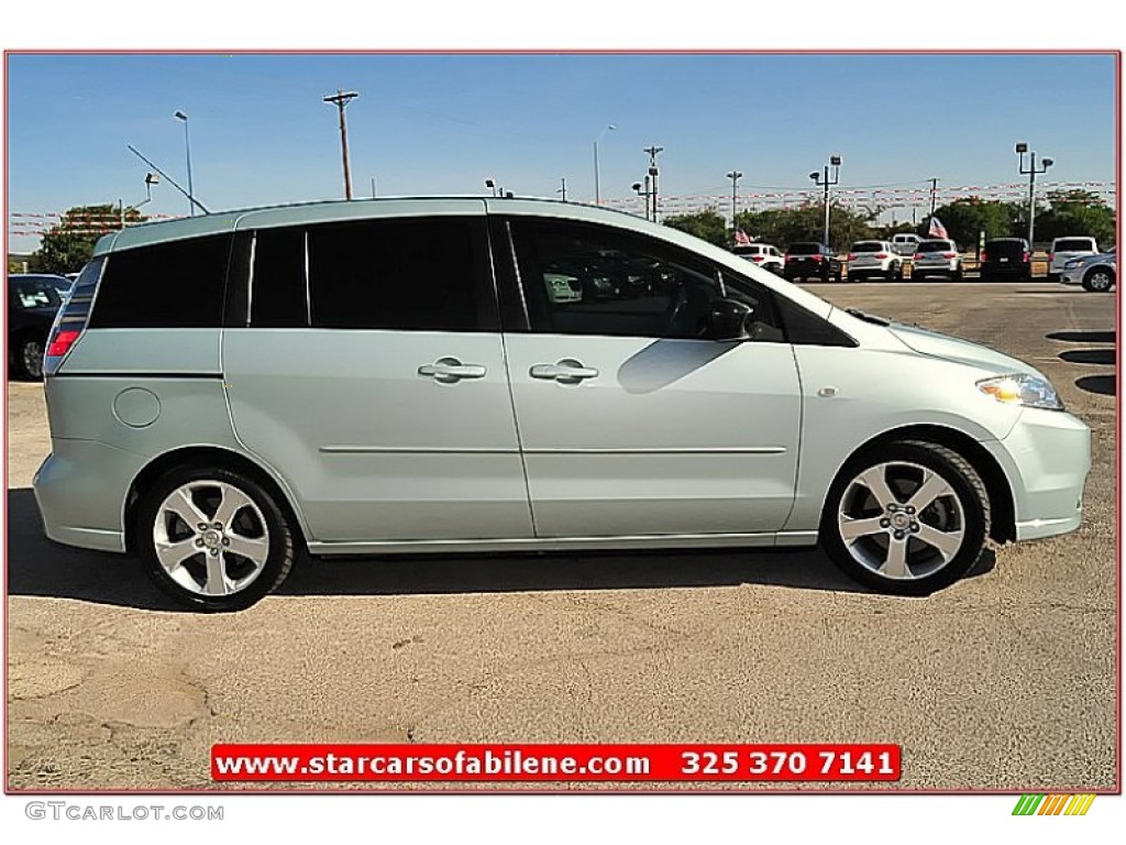 2007 MAZDA5 Sport - Stellar Greensilver Metallic / Black photo #8