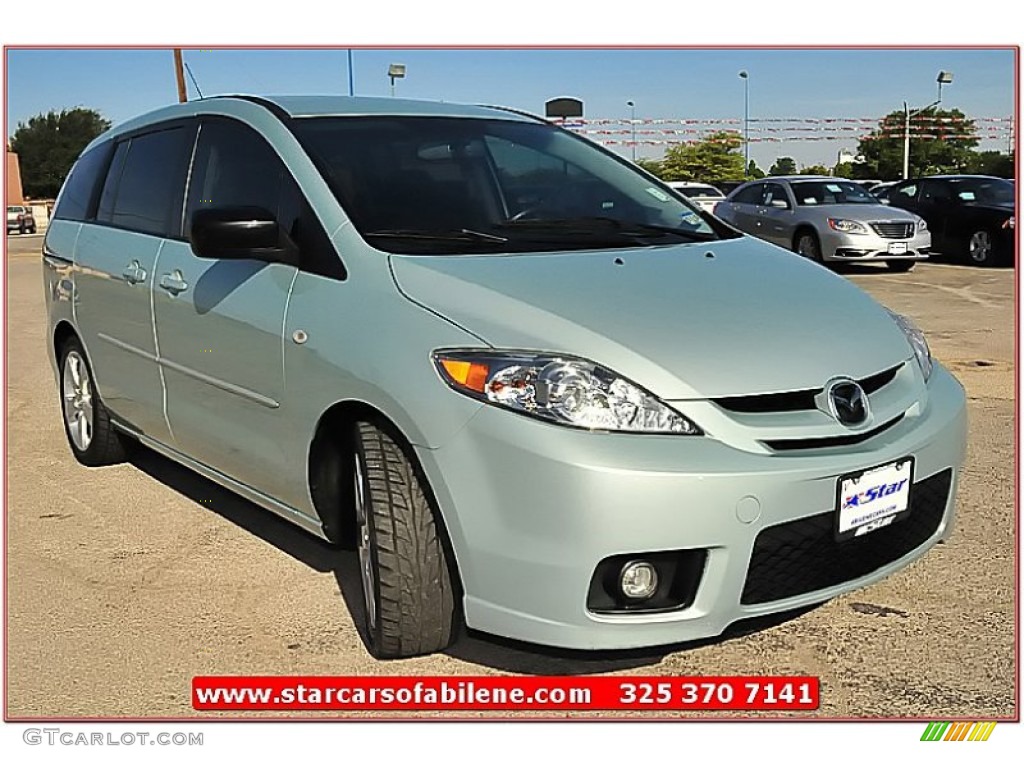 2007 MAZDA5 Sport - Stellar Greensilver Metallic / Black photo #9
