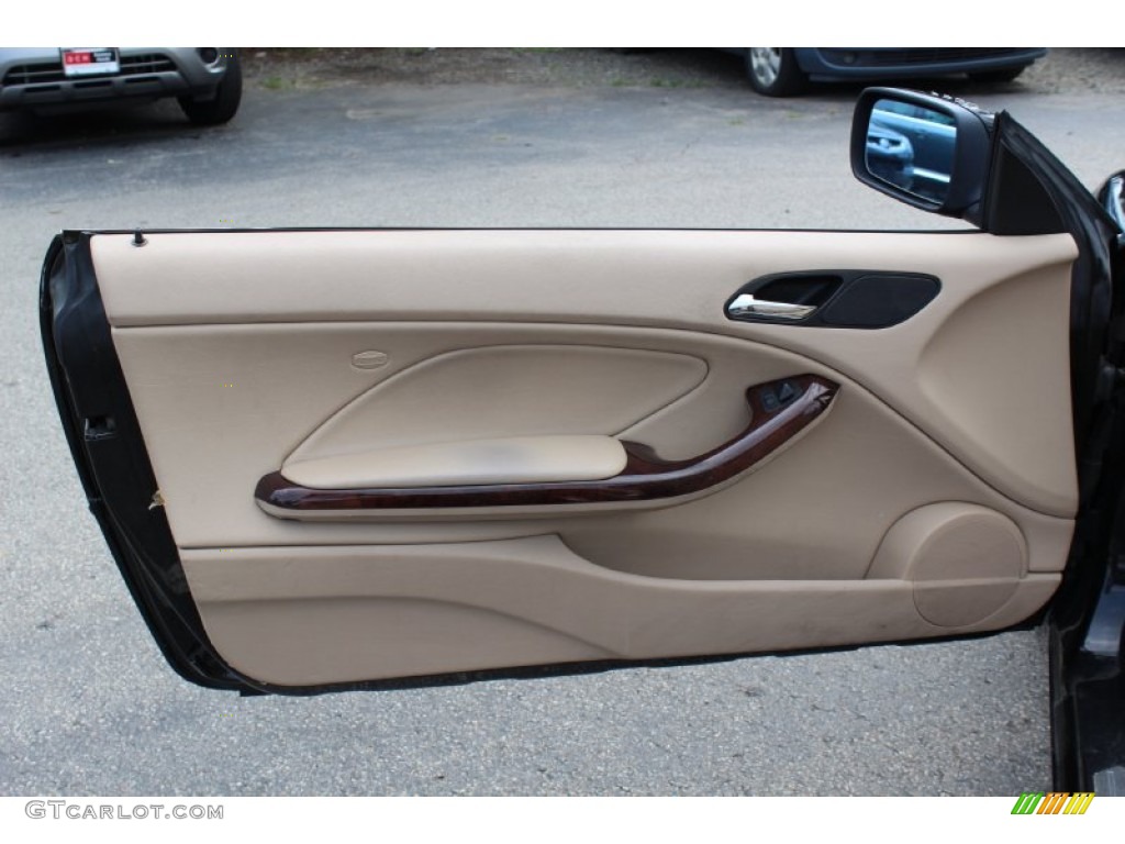2006 BMW 3 Series 325i Convertible Sand Door Panel Photo #68963549