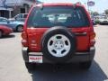 2004 Flame Red Jeep Liberty Sport 4x4  photo #5