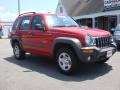 2004 Flame Red Jeep Liberty Sport 4x4  photo #7