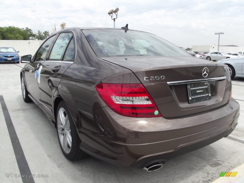 2013 C 250 Sport - Dolomite Brown Metallic / Black photo #9