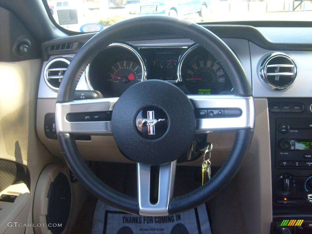 2007 Mustang GT Premium Convertible - Performance White / Medium Parchment photo #23