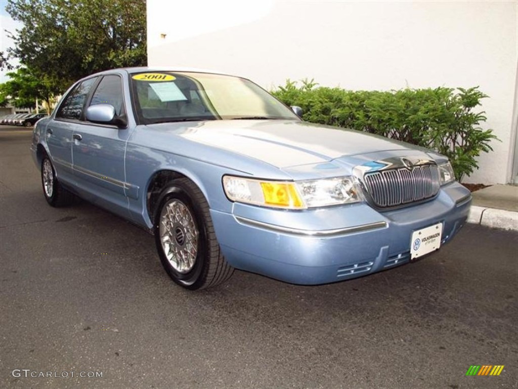 2001 Grand Marquis GS - Light Blue Metallic / Light Graphite photo #1