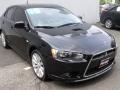 2010 Tarmac Black Pearl Mitsubishi Lancer Sportback RALLIART AWD  photo #7