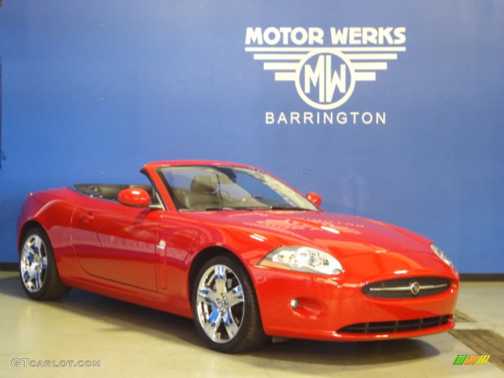 2007 XK XK8 Convertible - Radiance Red Metallic / Charcoal photo #1