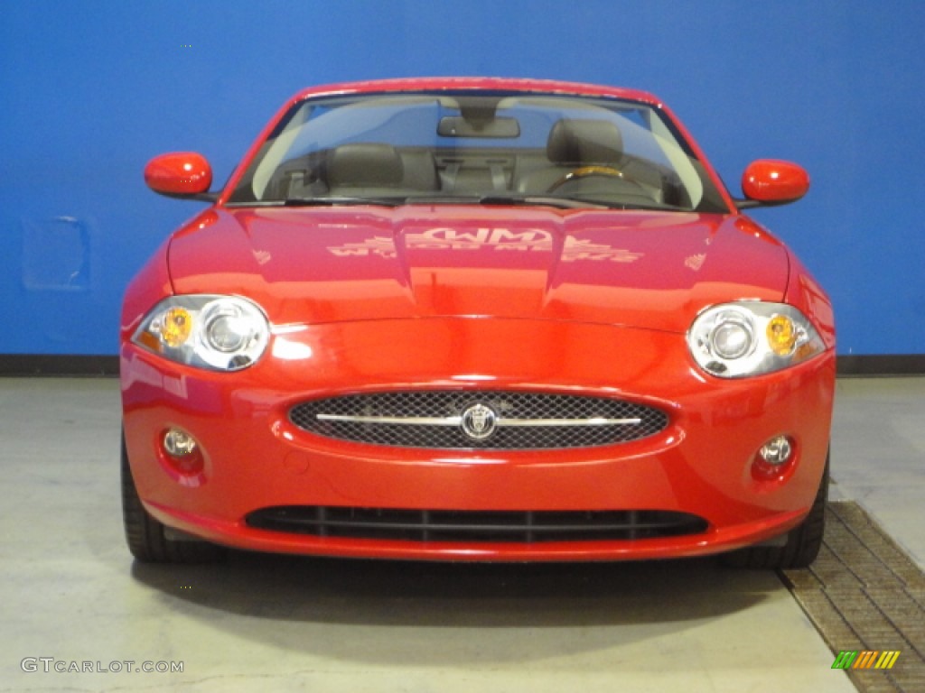 2007 XK XK8 Convertible - Radiance Red Metallic / Charcoal photo #2