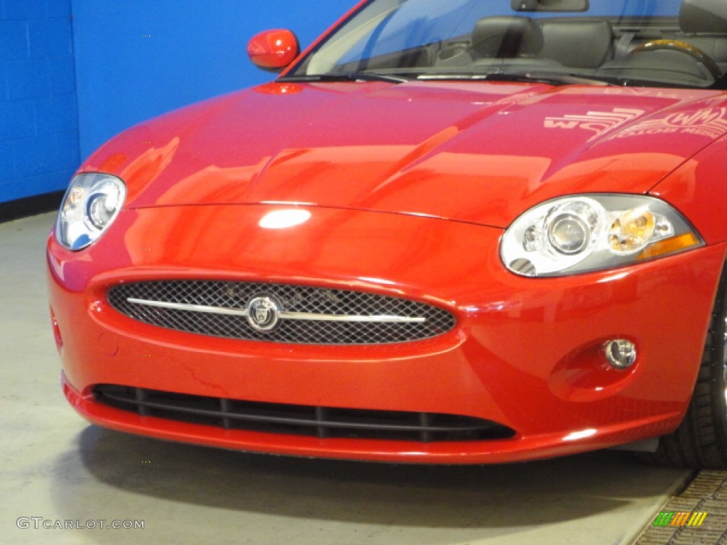 2007 XK XK8 Convertible - Radiance Red Metallic / Charcoal photo #3