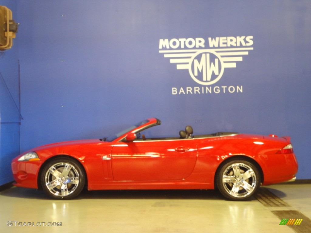 2007 XK XK8 Convertible - Radiance Red Metallic / Charcoal photo #5