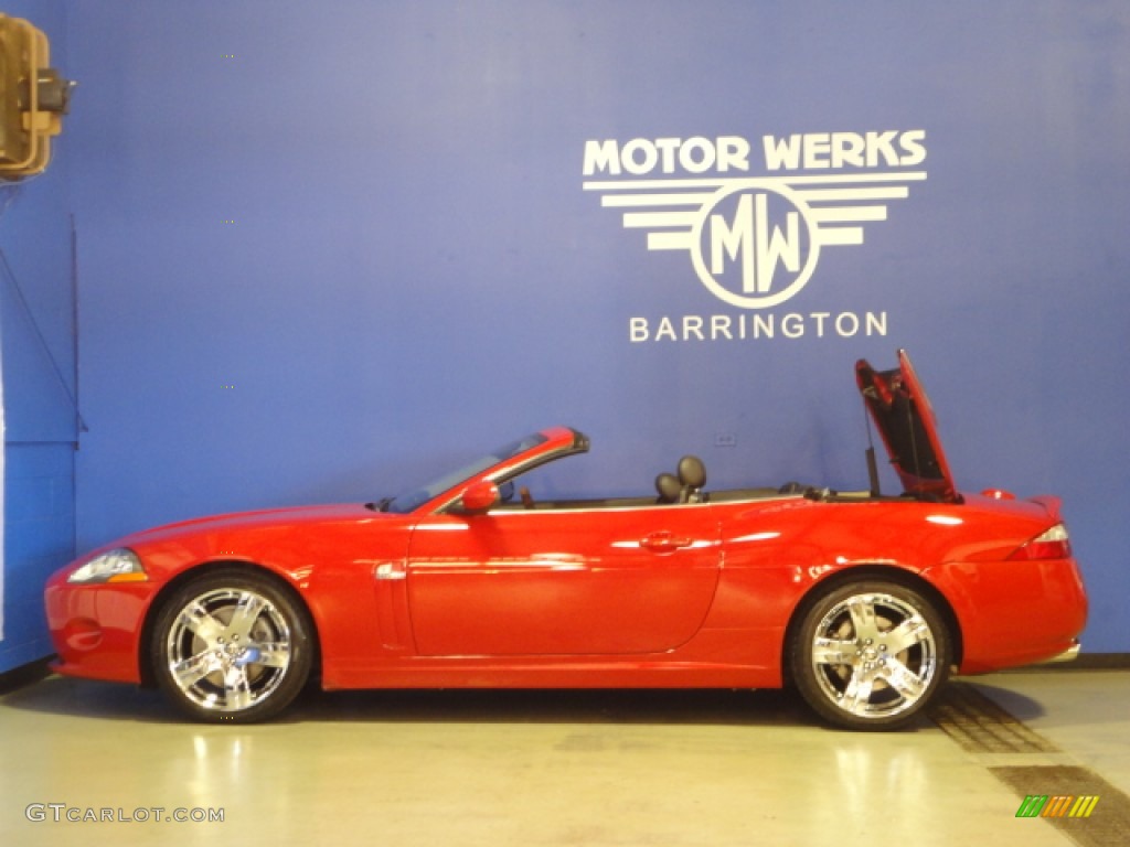 2007 XK XK8 Convertible - Radiance Red Metallic / Charcoal photo #6