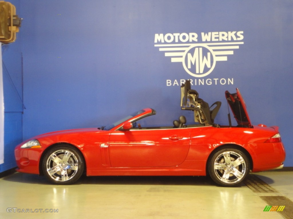 2007 XK XK8 Convertible - Radiance Red Metallic / Charcoal photo #7