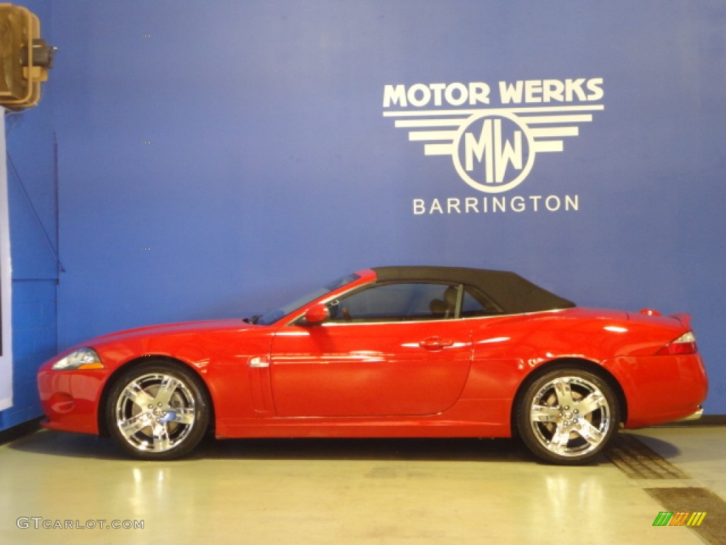 2007 XK XK8 Convertible - Radiance Red Metallic / Charcoal photo #8