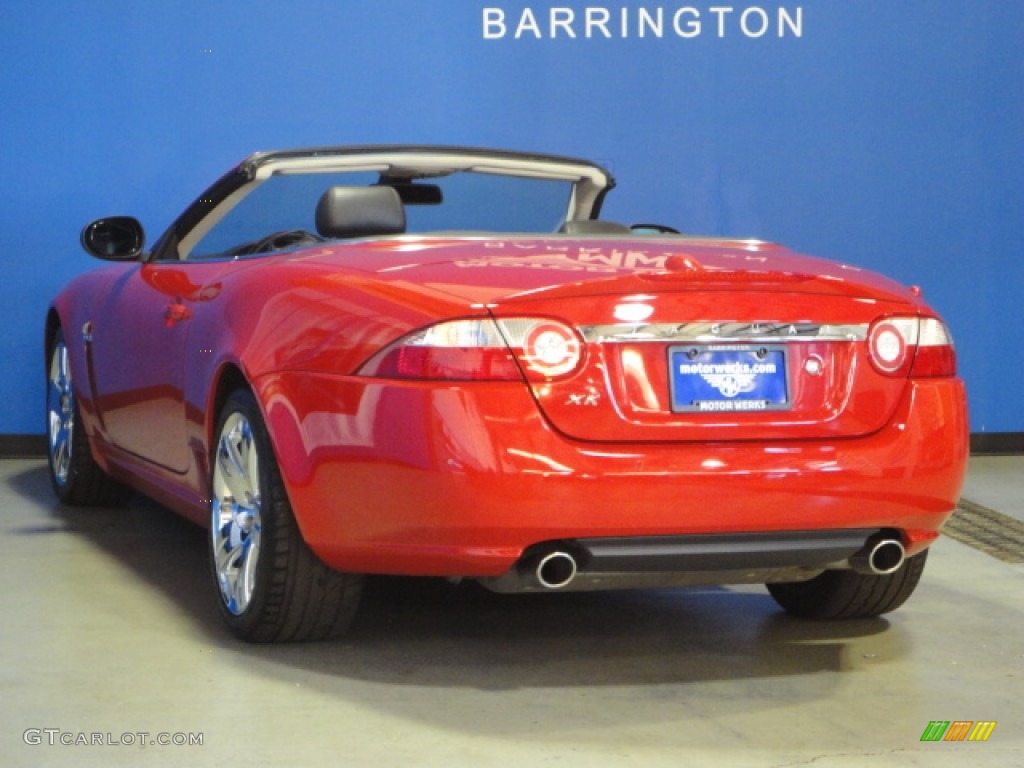 2007 XK XK8 Convertible - Radiance Red Metallic / Charcoal photo #9