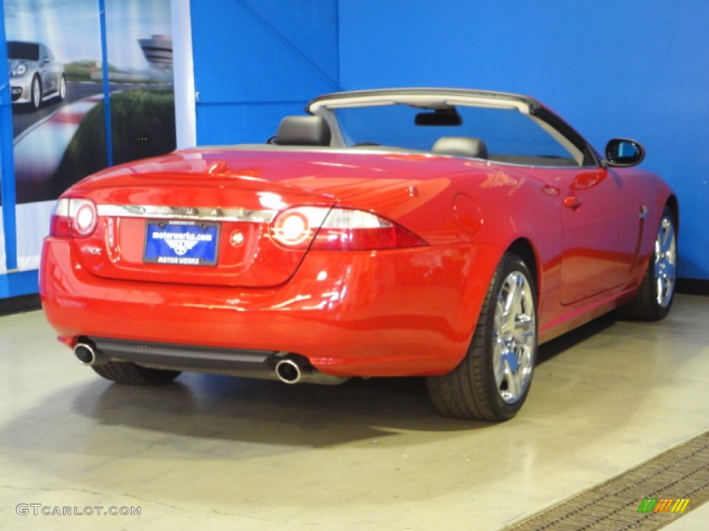 2007 XK XK8 Convertible - Radiance Red Metallic / Charcoal photo #11