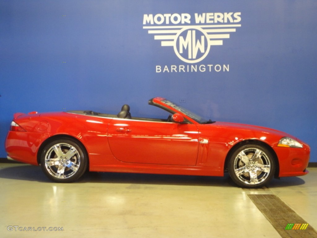 2007 XK XK8 Convertible - Radiance Red Metallic / Charcoal photo #13