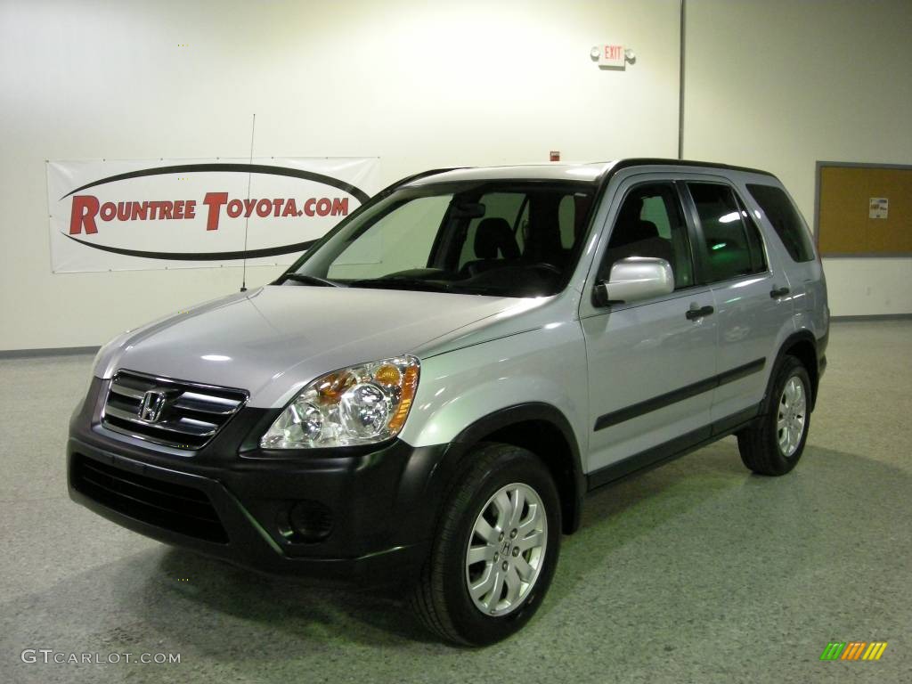 2005 CR-V EX 4WD - Satin Silver Metallic / Black photo #1