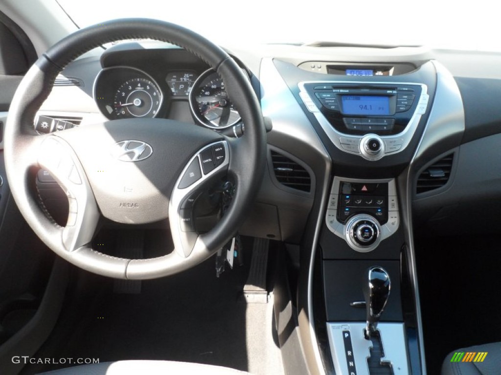 2012 Elantra Limited - Indigo Night Blue / Gray photo #37