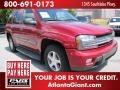 2002 Majestic Red Metallic Chevrolet TrailBlazer LT  photo #4