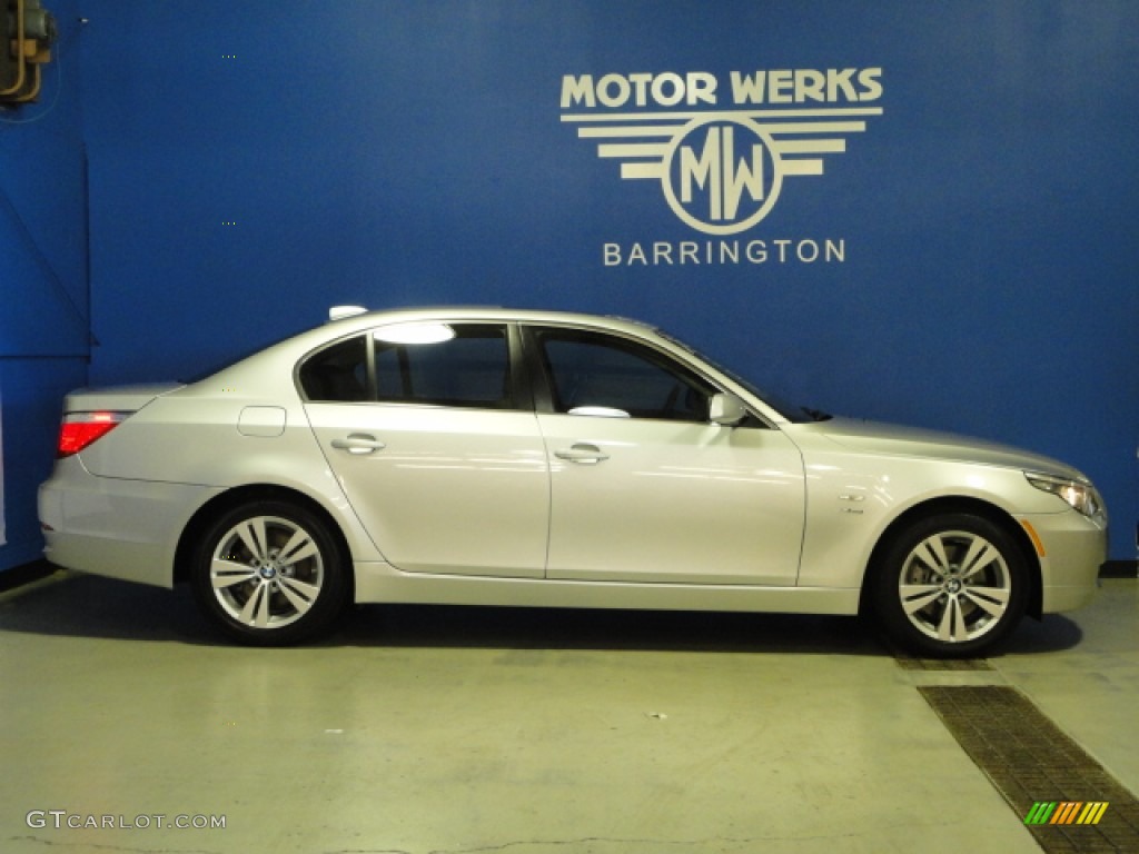 2009 5 Series 528xi Sedan - Titanium Silver Metallic / Black Dakota Leather photo #10