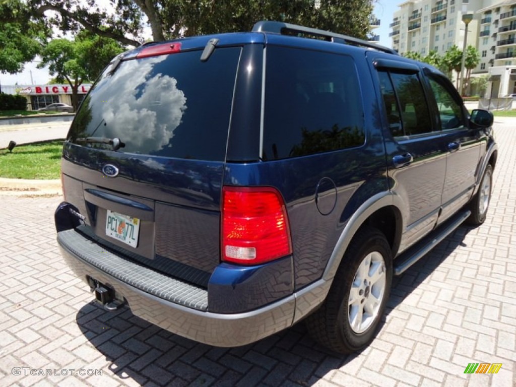 2004 Explorer XLT 4x4 - Dark Blue Pearl Metallic / Graphite photo #3