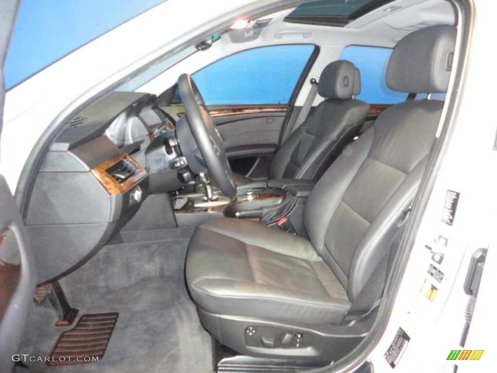 2009 5 Series 528xi Sedan - Titanium Silver Metallic / Black Dakota Leather photo #14
