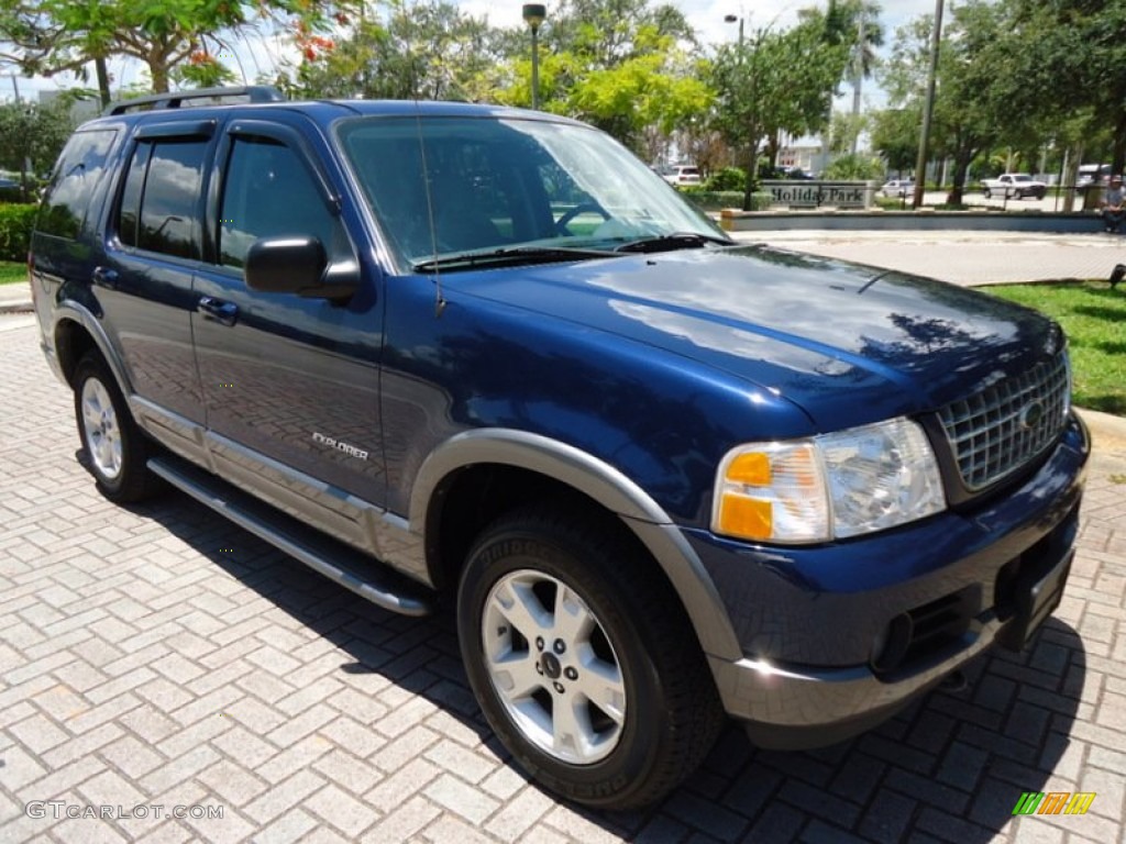 Dark Blue Pearl Metallic 2004 Ford Explorer XLT 4x4 Exterior Photo #68969490