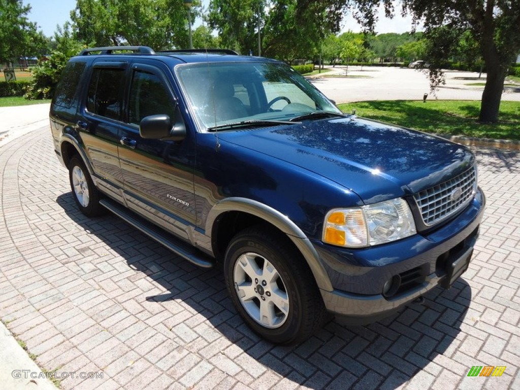 Dark Blue Pearl Metallic 2004 Ford Explorer XLT 4x4 Exterior Photo #68969528