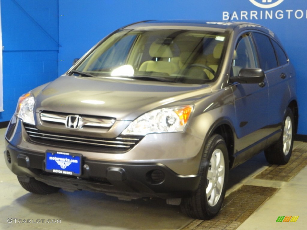 2009 CR-V EX 4WD - Urban Titanium Metallic / Ivory photo #3