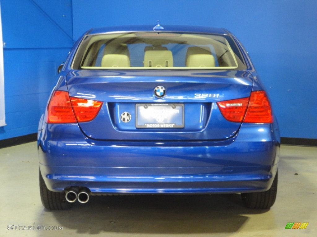 2009 3 Series 328xi Sedan - Montego Blue Metallic / Beige photo #7