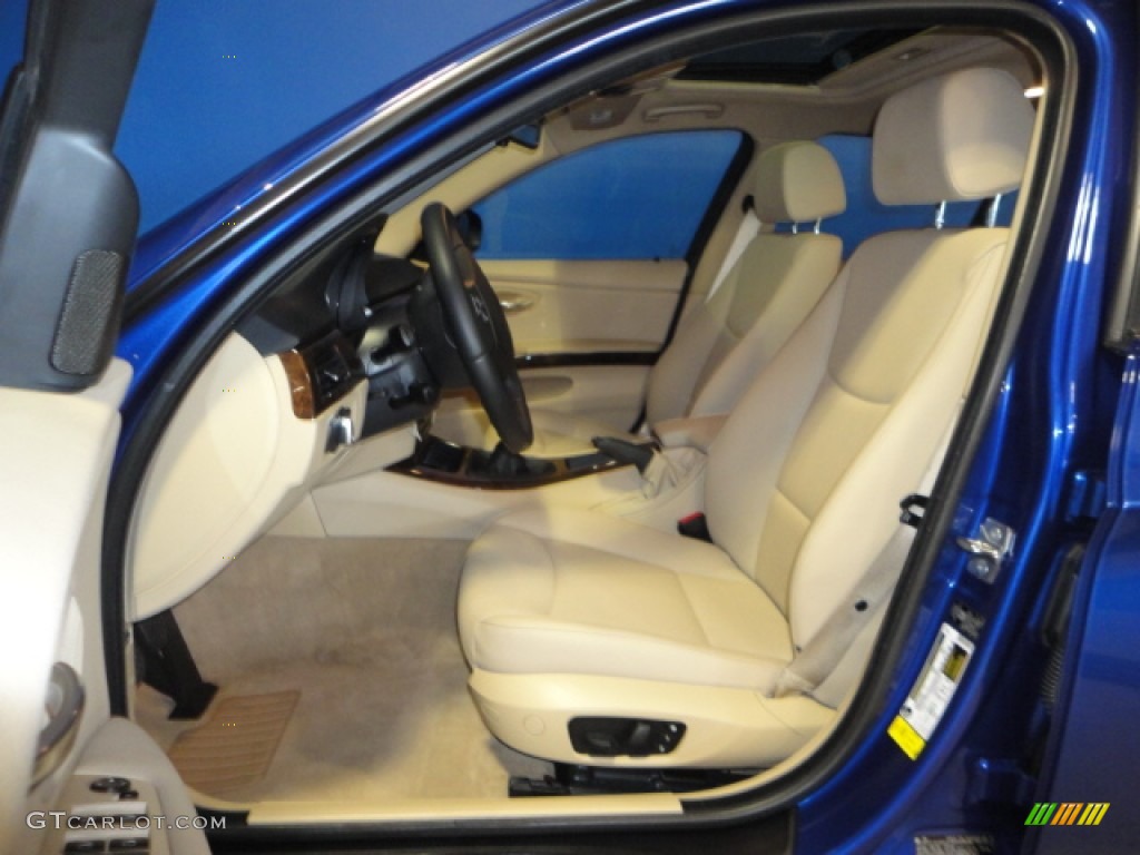 2009 3 Series 328xi Sedan - Montego Blue Metallic / Beige photo #13