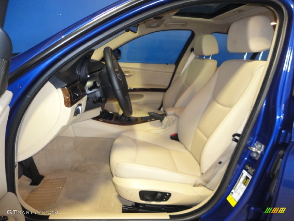2009 3 Series 328xi Sedan - Montego Blue Metallic / Beige photo #14